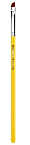 Bdellium Tools Professional Makeup Brush - Studio Series 762 Small Angle - With Soft Synthetic Fibers, For Shaping & Filling Eyebrows (Yellow, 1pc)