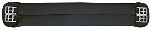 HKM 6281 Softoprensattelgurt, Sattelgurt Softopren Rollenschnallen, Schwarz, 80