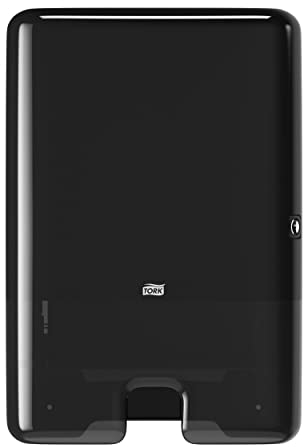 Tork Xpress Spender für Multifold Papierhandtücher 552008, Elevation Design - H2 Handtuchspender für Falthandtücher zur Einzelblattentnahme, schlankes Design, schwarz