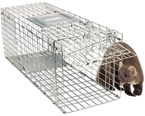 Gardigo Marderfalle Lebendfalle I Stabile Käfigfalle | Falle für Marder, Hasen, Katzen, Füchse I Schnell, einfach zusammengebaut I 66 x 23 x 26 cm | Marderabwehr Fuchs Abwehr Waschbär Abwehr