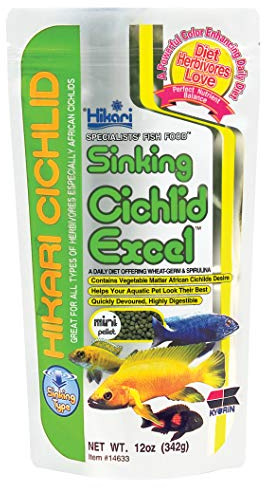 Hikari 12-Ounce Cichlid Excel Sinking Pellets for Pets, Mini