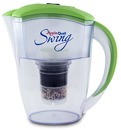 Wasserfilter AcalaQuell® Swing | Hellgrün | Aktivkohle Wasserfilter | Höchste Filterleistung - mehrschichtig | BPA u. BPB frei | ReNaWa® - Technology | Kreiert köstliches, wohltuendes Wasser