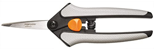 Fiskars Easy Action Schere mit Mikrospitze, 16 cm, Orange/Weiß