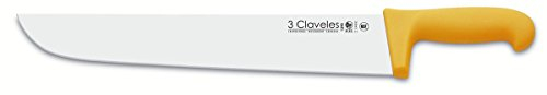 3 Claveles 1390 - Coltello da macellaio, 36 cm, colore: giallo