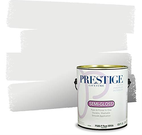 PRESTIGE Interior Paint and Primer in One, April Sky, Semi-Gloss, 1 Gallon