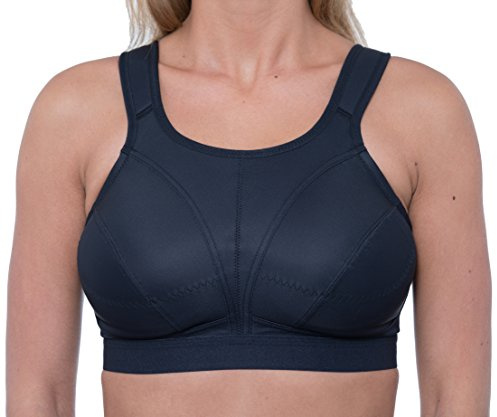 Womens High Impact Sports Bra Non Wired Plus Size Sports Bra Large Bosom Bra 34 F Black