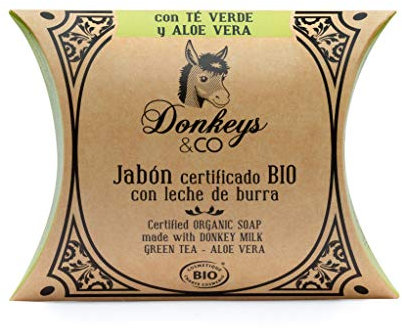 JABÓN LECHE BURRA TÉ VERDE Y ALOE VERA 100GR