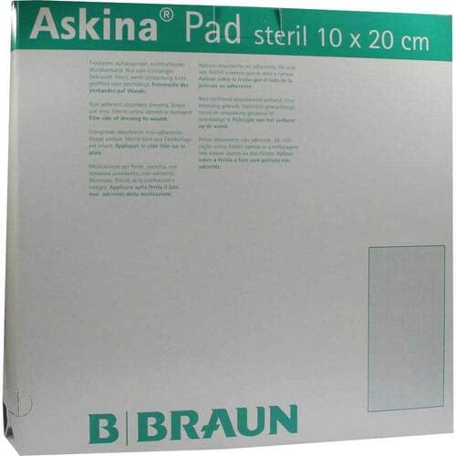 ASKINA Pad Wundauflage 10x20 cm nicht haftend 100 St
