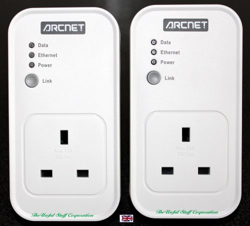 Arcnet Powerline PL3001A Networking Adaptors Double