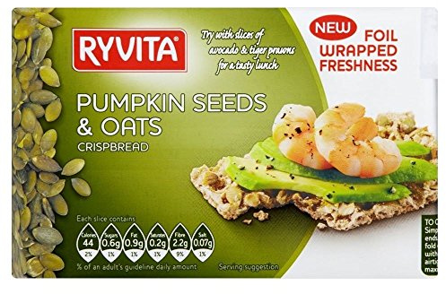 Ryvita Graines de citrouille & Oats Crispbread (200g) - Paquet de 6