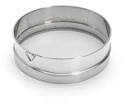 De Buyer 4604.21 Mehlsieb, Edelstahl, Silber, 22,2 x 21,6 x 6,8 cm