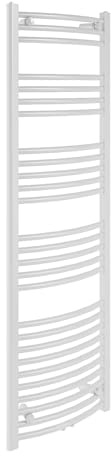Sanotechnik Designheizkörper Bari weiß gebogen 160 x 60 cm BadHeizkörper Handtuchtrockner Bad-Heizkörper Handtuchheizkörper Handtuchwärmer