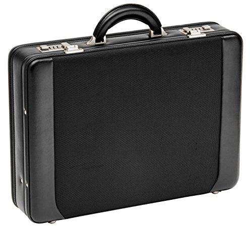 Aktenkoffer 2 DN622-01 Nylon mit PU-Besatz 46cm Business D&N/lefox
