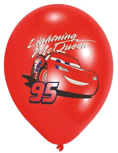 Amscan 999238 - Latexballons Cars, 6 Stück, Luftballons