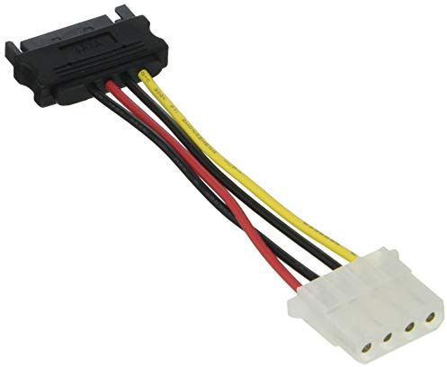 Delock SATA Stromkabel, schwarz/rot, 1er-Pack