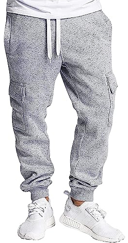 Southpole Active Basic Jogger-Pantalones de Forro Polar chándal, Hgy, 4XL para Hombre