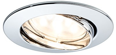 Paulmann 927.70 Premium EBL Set Coin klar rund schwenkbar LED 3x6,8W 2700K 230V 51mm Chrom 92770 Spot Einbaustrahler Einbauleuchte