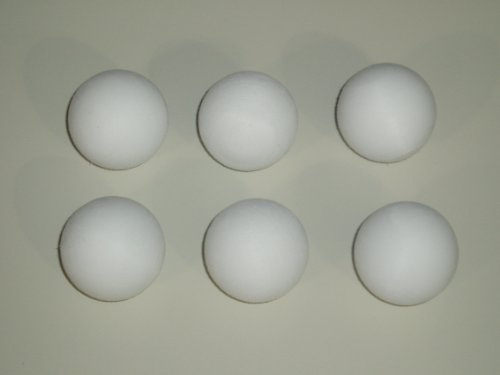 TISCHFUSSBALL Kugeln 6 x 36 mm abgewetzt weißen Kugeln