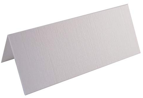 100 x Linen White Blank Wedding Table Name Place Cards