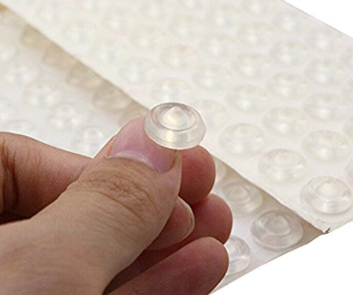 50Pcs Clear Self-Adhesive Sound Dampening Rubber Bumpers Pads for Silencing Closing Doors,Cabinets,Home Improvement.