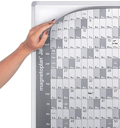 Magnetoplan 12301 Trägertafel für Jahrtesplanerfolie