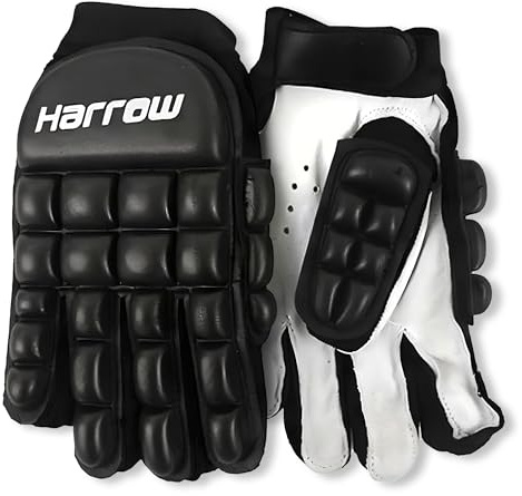 Harrow Double Down Field Hockey Gloves, Small, Black
