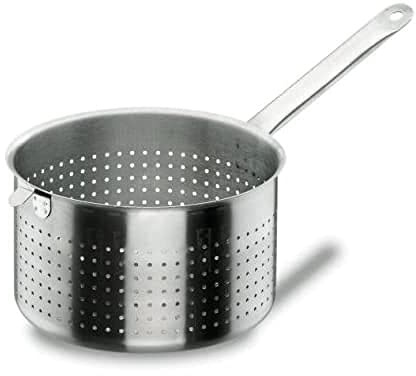 LACOR 50328 - Colador 28 cm. Acero Inoxidable - Uso Profesional y Doméstico | En acero inoxidable, para escurrir y tamizar sin grumos; ideal para cocina profesional y uso diario en casa, de gran utilidad
