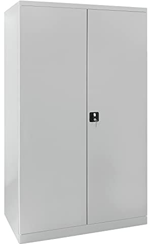 ADB Werkstattschrank Stahlschrank Werkzeugschrank Metall Universalschrank XXL lichtgrau 1920x1100x580 mm | Stahl-, Werkzeug- & Universalschrank für die Werkstatt, Modell XXL, Farbe Lichtgrau, Maße 1920x1100x580 mm