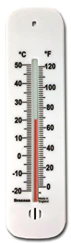 Thermomètre mural en °C & F - Blanc