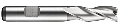 Dormer C3059.0 Series C305 HSS-E-PM 3 Flautas Ranura Taladro/Fresa con Acabado Brillante, Vástago DIN 1835B, Diámetro de Corte 9.00 mm