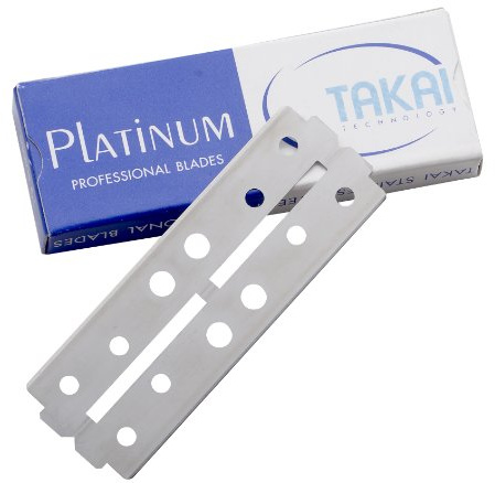 Takai Ersatzpackung mit 20 Platinum-Klingen für Rasiermesser