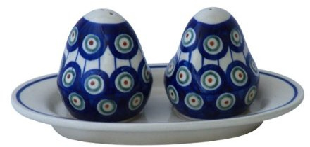 Original Bunzlauer Keramik Pfeffer-und Salzstreuer Set im Dekor 8