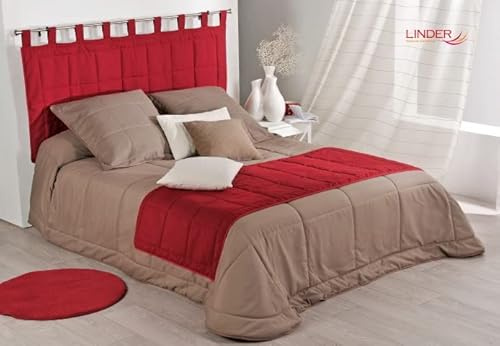 Linder 0509/29/807/160 Monaco Kopfteil, wattiert, Polyester/Baumwolle, 85 x 160 cm, Weiß