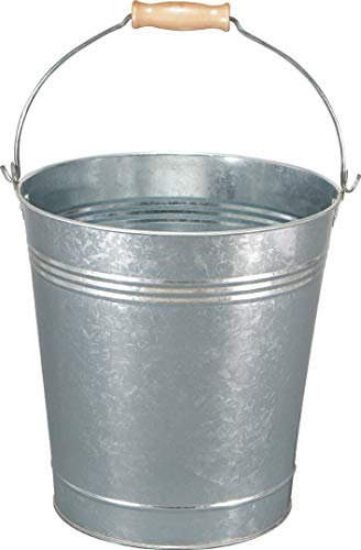 Highlands Galvanised Bucket | 7 L or 10 L Heavy Duty Metal Pail Water Feed Coal Fire Ash
