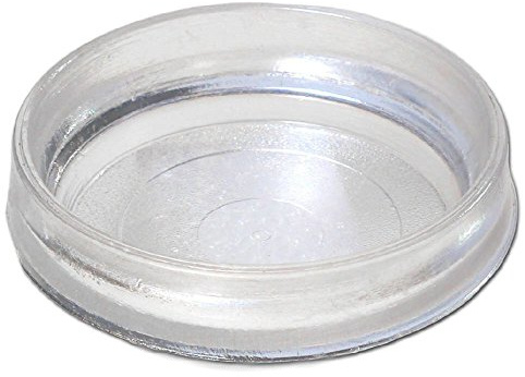 1 x 4 Stück aus durchsichtigem Kunststoff 64 mm Filzuntersetzer für Möbel/Außenpflasterung Schützern