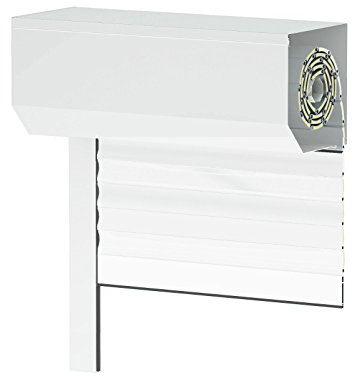 Vorbaurollladen SK45, weiß, Aluminium BxH: 80x110 cm, Gurt - 39er Lamelle - Sondermaße möglich