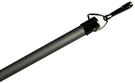 Liedeco Schleuderstab, Bedienstab für Flächenvorhänge, Schiebevorhänge, Flächenvorhangschiene | Aluminium | 125 cm | 1 Stück