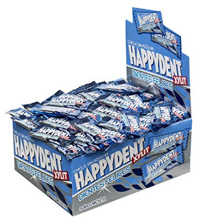 Happydent Menta, Chicle Sin Azúcar - 200 unidades