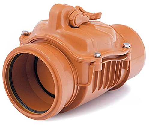 Rückstauklappe Rückstauverschluß Ø 125 mm Rückstauventil HT KG Rohr Abwasserrohr Rückstau (MKKZB125)