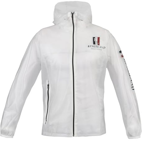 Kingsland Equestrian Transparente Wasserdichte Regenjacke mit Kapuze und versiegelten Nähten