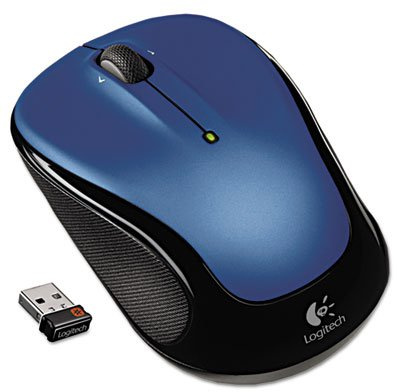 A better mix of precision and comfort with scrolling designed for Web use. - LOGITECH, INC. M325 Wireless Mouse, Right/Left, Blue