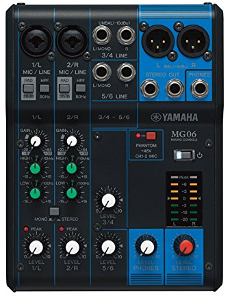 Yamaha MG06 6 Channel Mixing Console