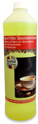 AquinTobs Spezialentkalker - 1000 ml - für Kaffemaschinen, Wasserkocher, Bügeleisen uvm. - universell einsetzbar - Made in Germany