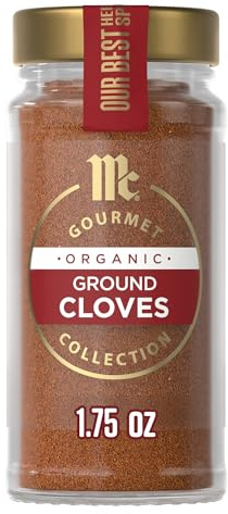 McCormick Gourmet Collection Cloves, Ground, Organic, Non GMO, Kosher, Our Best Herbs & Spices, Sweet Flavor & Intense Aroma, Elevate Gingerbread, Pumpkin Pie, Glazed Ham & More, 1.75 oz