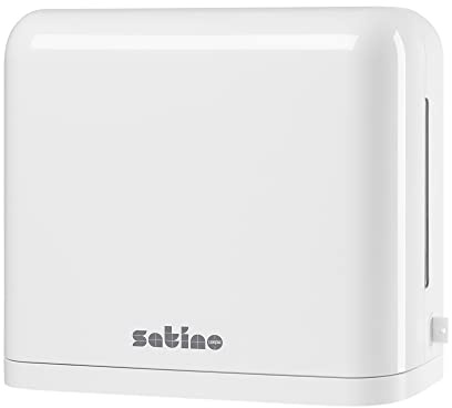 Satino by WEPA Papierhandtuchspender für Z Falz & V Falz Papierhandtücher - Made in Germany – SATINO Handtuchspender für PT3, PT4 & H3 Handtuchpapier mit Füllstandsanzeige - für Gewerbe & Industrie