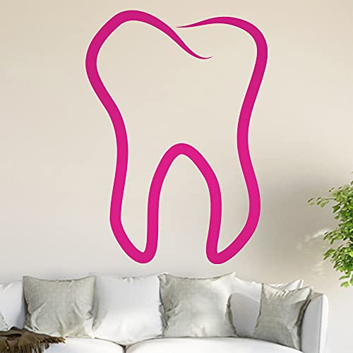 Zahn Wandtattoo in 6 Größen - Wandaufkleber Wall Sticker - Dekoration, Küche, Wohnzimmer, Schlafzimmer, Badezimmer