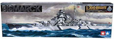 Tamiya 300078013 - 1:350 WWII Deutsches Kampfschiff Bismarck