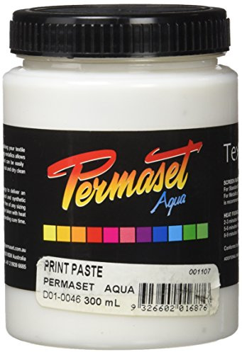Aqua Standard Print Paste 300ml Screen Printing for Fabric, Ideal Kit for Home Office, Starter Kit, Fabric Paint, Screen Printer and Other Fabric Ink