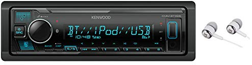 Kenwood Bluetooth USB MP3 WMA AM/FM Digital Media Player Dual Phone Connection Pandora Car Stereo Receiver/Free Alphasonik Earbuds