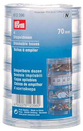 4 Stapeldosen 70 mm rund | Zur Aufbewahrung